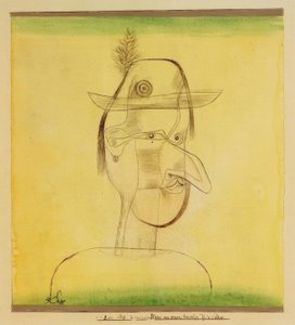 Figura comica da un pezzo popolare bavarese da Paul Klee
