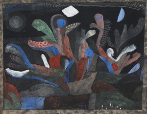 Immagine di un giardino in colori scuri Dunkelbuntes Gartenbild, 1923
