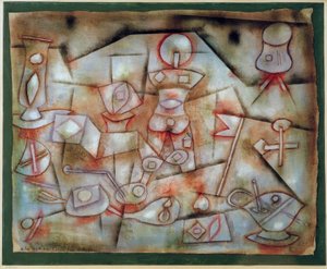 Natura morta con oggetti di scena da Paul Klee