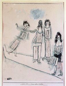 Scena con ragazze da Paul Klee