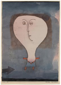 Spavento di una ragazza da Paul Klee