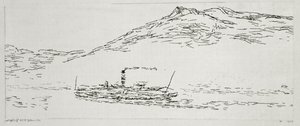 Battello a Vapore sul Mare di Thuner da Paul Klee