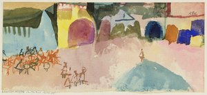 Caffè di strada a Tunisi da Paul Klee