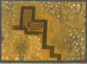 La casa in alto, 1923 da Paul Klee