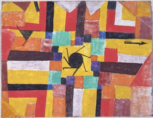 Con il sole nero rotante e la freccia da Paul Klee