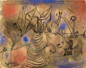 Con il serpente, 1924 da Paul Klee