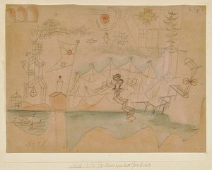 Disegno per il noleggiatore di barche da Paul Klee