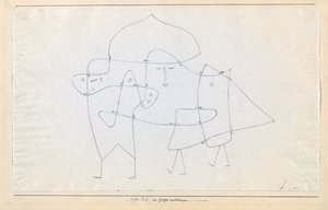 Zur Gruppe geschlungen Enlacés en un groupe, 1930 da Paul Klee