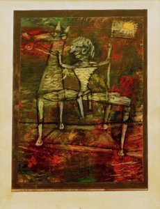 Zwergherold a cavallo da Paul Klee