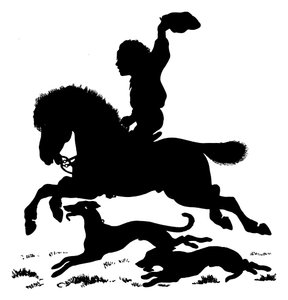 Silhouette di Paul Konewka (litografia)