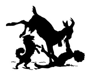 Silhouette di Paul Konewka (litografia)