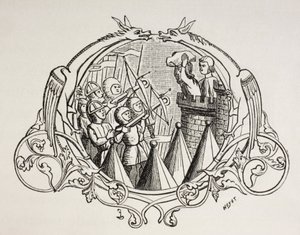 Assalto a un luogo fortificato, secondo una miniatura del XIII secolo.