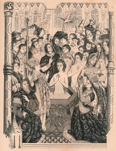 Battesimo del re Clodoveo I, XV secolo, 1849 da Paul Lacroix