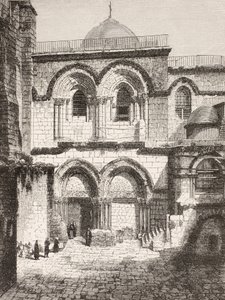 Gerusalemme, Palestina. La chiesa del Santo Sepolcro nel XIX secolo.