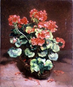 Fiori in un cesto da Paul Lecuit Monroy