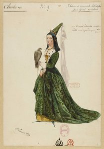 Isabelle de Bavière. Costume per l