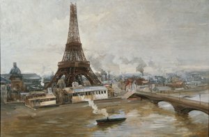 La Torre Eiffel vista dalla Senna, 1889 da Paul Louis Delance
