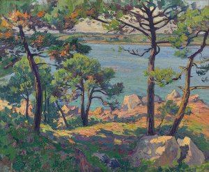 Pini sul fiume Trieux. 1913 da Paul Madeline