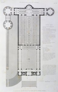 Pianta restaurata della Basilica Antica costruita dall