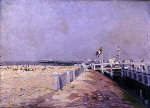 La piccola spiaggia di Ostenda