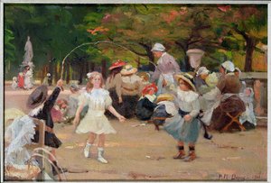 Bambini nei Giardini delle Tuileries da Paul Michel Dupuy