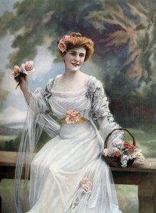Comica francese Melle Sylvie, Parigi, foto di Paul Nadar dal giornale francese "Le Theatre" 11 marzo da Paul Nadar