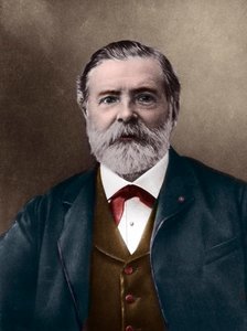 Ritratto di Etienne-Jules Marey (1830-1904), scienziato e cronofotografo inglese, inventore dello sfigmografo e pioniere della fotografia e del cinema. Foto di Nadar, Paul (1856-1939). Colorazione digitale. da Paul Nadar