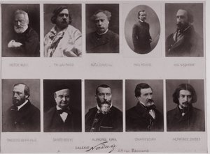 Dieci ritratti di Paul Nadar (foto in bianco e nero) da Paul Nadar