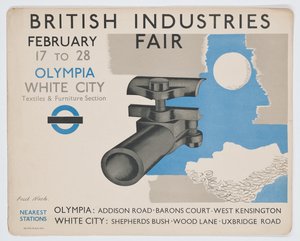 Poster della metropolitana di Londra che pubblicizza la British Industries Fair