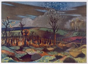 Combattimento Aereo a Wytschaete, da British Artists at the Front, Continuation of The Western Front, Part Three, Paul Nash da Paul Nash