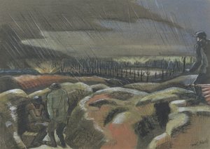Esplosione di granata, Zillebeke da Paul Nash