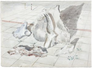 Studio per Paesaggio di oggetti sbiancati da Paul Nash