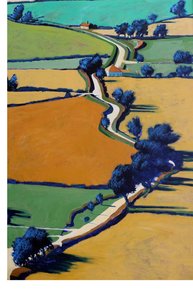 Strada di campagna primavera