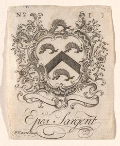 Ex libris di Epes Sargent da Paul Revere
