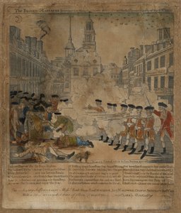 Il massacro sanguinoso da Paul Revere
