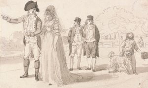 Una Famiglia a Hyde Park da Paul Sandby