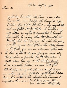 Una lettera di Paul Sandby, 1795 1904