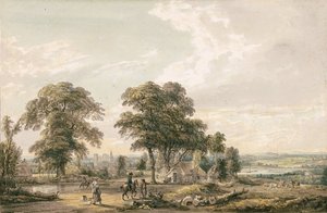 Avvicinamento a Rochester e al Medway da Paul Sandby