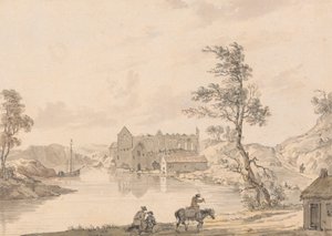 Abbazia di Askeaton vicino a Limerick, Irlanda sul Fiume Deel da Paul Sandby