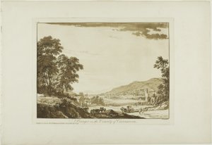 Bangor nella contea di Caernarvon da Paul Sandby