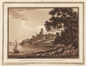 Castello di Benton, guardando verso Milford Haven da Paul Sandby