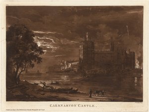 Castello di Caernarvon (Notte) da Paul Sandby