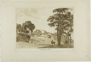 Il castello di Denefawr, tavola undici da Dodici vedute del Galles da Paul Sandby