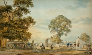 Accampamento a Hyde Park durante le rivolte di Gordon da Paul Sandby
