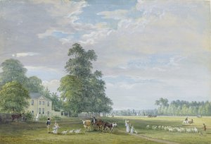 Englefield Green, vicino a Egham da Paul Sandby