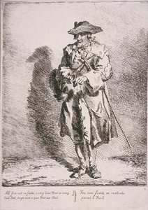 Venditore di selce e acciaio, Grida di Londra, 1760 da Paul Sandby