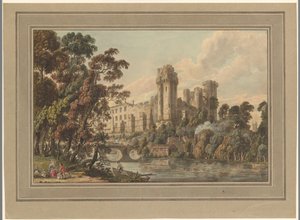 Veduta del castello di Warwick da Paul Sandby