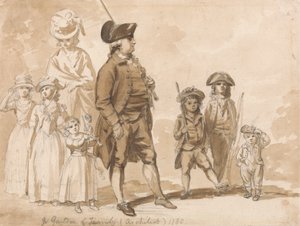 James Gandon e famiglia