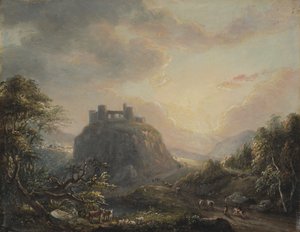 Paesaggio con castello