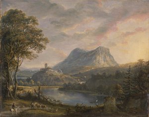 Paesaggio con lago